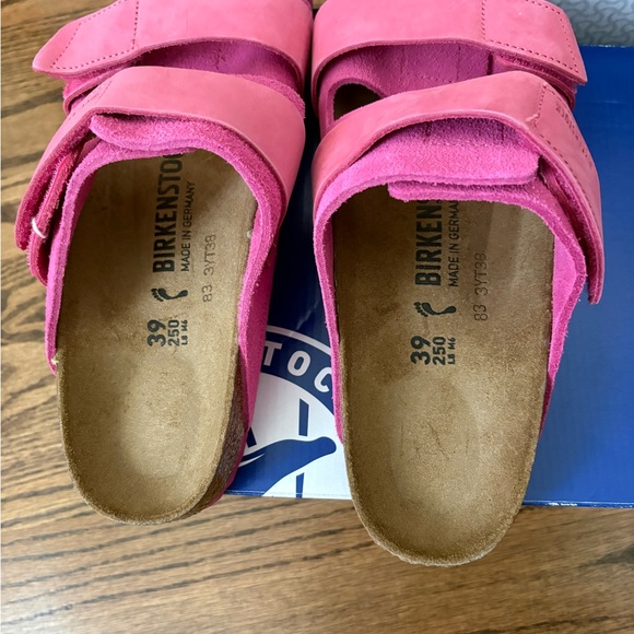 Birkenstock Uji Suede NEW IN BOX Pink Slide Sandal Womens 9 - Picture 5 of 5